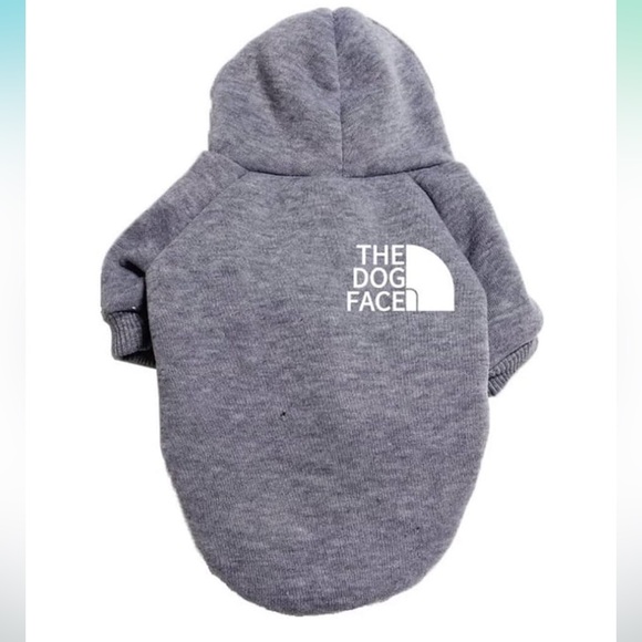Other - Dog Face Grey Hoodie for Dogs - Cozy Pet Sweatshirt